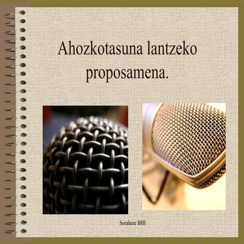 Ahozkotasuna Lantzeko Proposamena