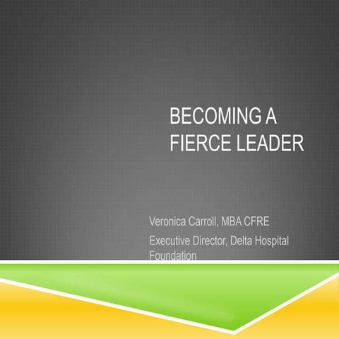 Becoming a Fierce Leader