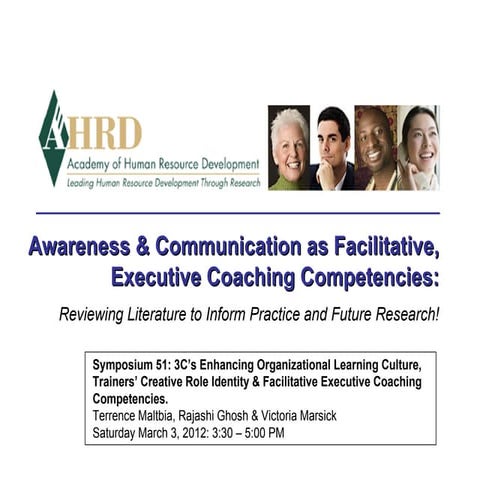 Ahrd Presentation 2012   Awareness And Communication