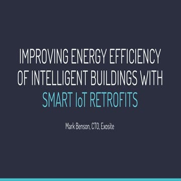 Improving Energy Efficiency of Intelligent Buildings with Smart IoT Retrofits