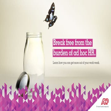 Break free from the burden of ad hoc HR.