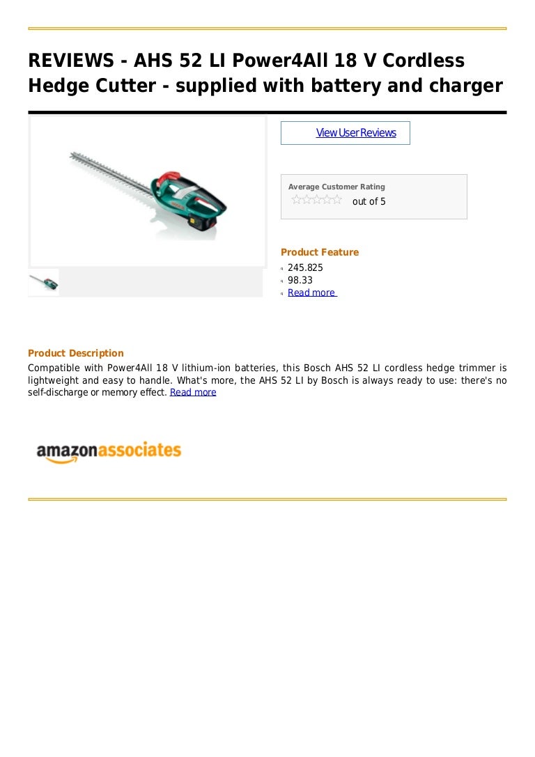 bosch ahs 52 li battery