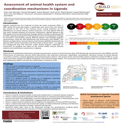 Assessment of animal health system and coordination mechanisms in Uganda