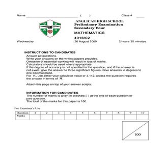 Ahs sec 4 em prelim p2