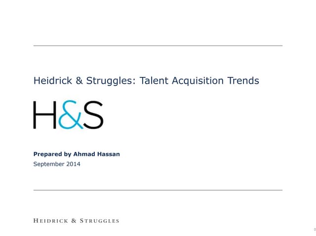 A personal view of Talent Aquisitio...