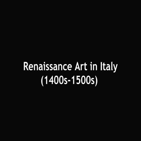 Ahtr 1400 to 1600 italian renaissance final