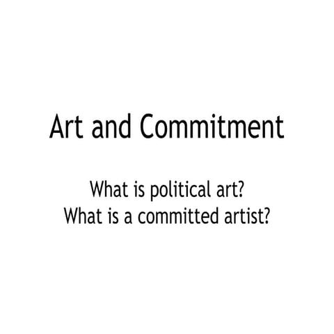 AHTR Art and Political Commitment