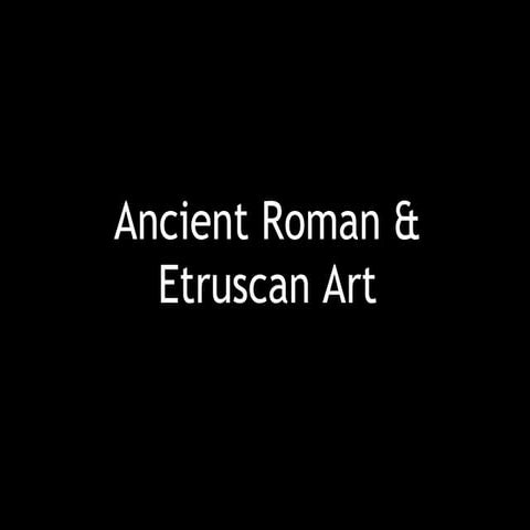 AHTR Roman and Etruscan Art