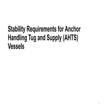 Anchor Handling Tug Stability A Presentation Pptx