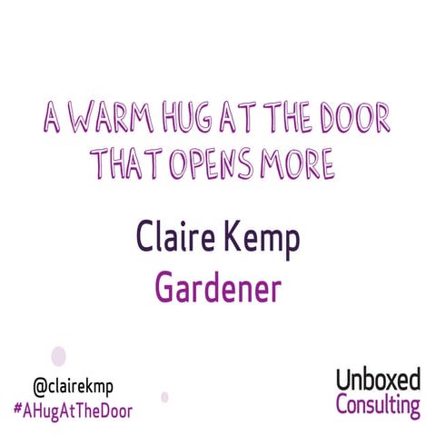 A warm hug at the door that opens many more