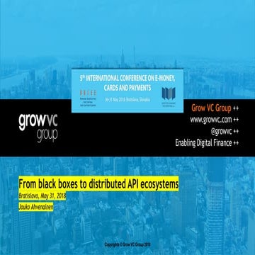 FinTech presentation at Banking and Payment System conference