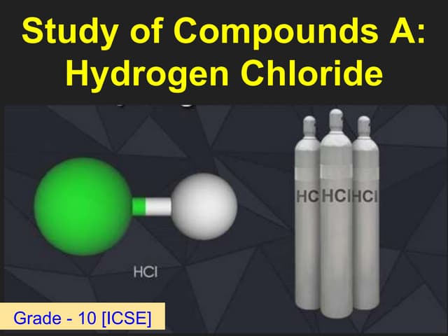 Lecture 19- Manufacturing of Hydrochloric acid from hydrogen and ...