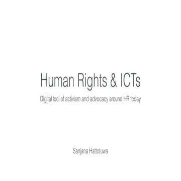 Human Rights & ICTs
