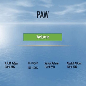 Presentation slides on AI