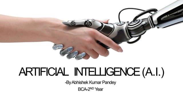 Power Point Presentation on Artificial Intelligence