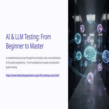 Mastering AI & LLM Testing: From Fundamentals to Advanced Quality ...