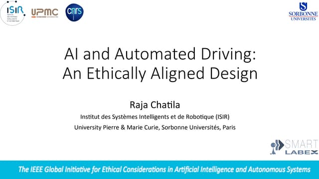 AI and Automated Driving : An Ethically Aligned Design