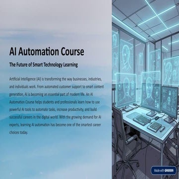 AI-Automation-Course Learn AI course In Khanna | PDF