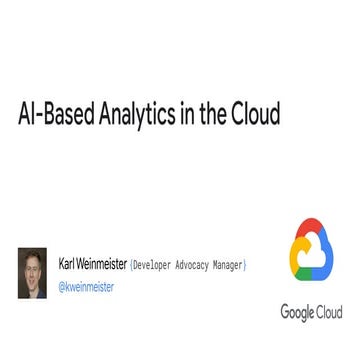 Ai based analytics in the cloud