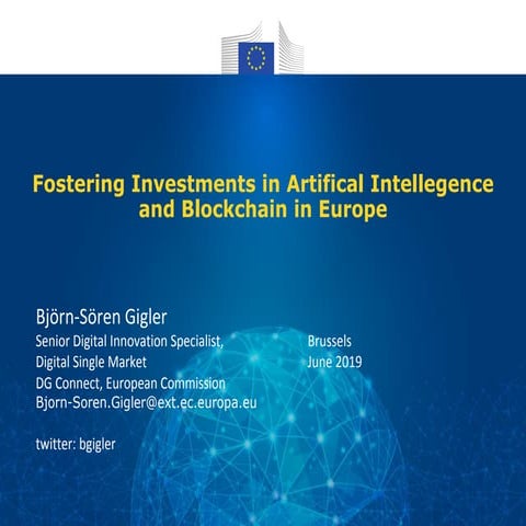 EU Investment Programs in AI and Blockchain 