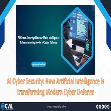 AI Cyber Security: How Artificial Intelligence Is Transforming Modern ...