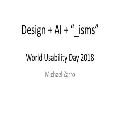 Design, AI, and "-isms"