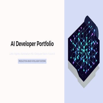 AI Developer Portfolio - Building Production Ready AI Systems | PDF