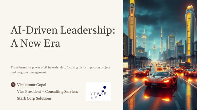 ANIn Chennai Oct 2024 | AI-Driven Leadership: A New Era by Visukumar Gopal