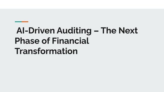 Stunning Driven Auditing And Ai image