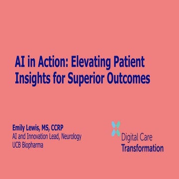 AI in Action: Elevating Patient Insights | PDF