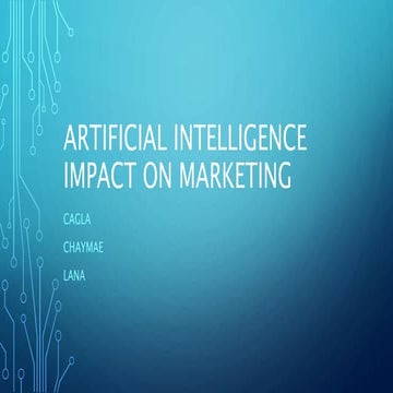 Impact of Artificial Intelligence in Space of Digital Marketing | PDF