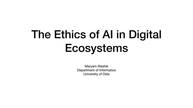 ARTIFICIAL INTELLIGENCE CLASS 10 AI ETHICS | PDF