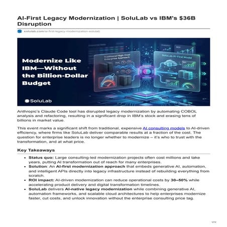 Revolutionizing Application Modernization with AI and AWS | PDF