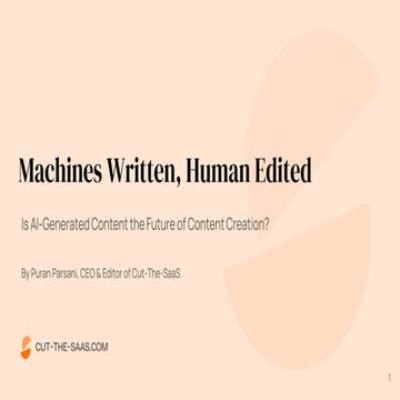 Is AI-Generated Content the Future of Content Creation?