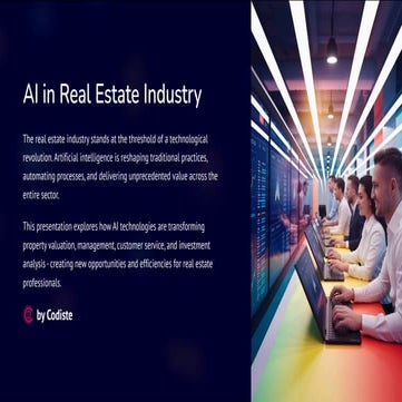 AI in Real Estate Industry PPT | Presentation