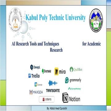 Advanced Uses of Artificial Intelligence in Modern Academic Research and Innovation