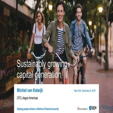 Aegon Americas: Sustainably growing capital generation