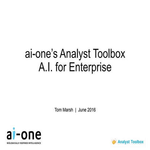 AI for Analysts June 2016