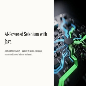 AI-Powered-Selenium-with-Java-The-Future-of-Testing. | PPTX