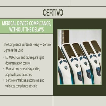 AI-Powered Medical Device Compliance Software for EU MDR, FDA 21 CFR ...