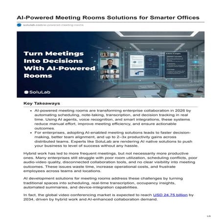 AI-Powered Meeting Rooms: Transforming Enterprise Collaboration in 2026 ...