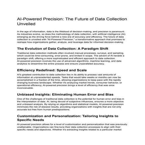 AI data collection company | PDF
