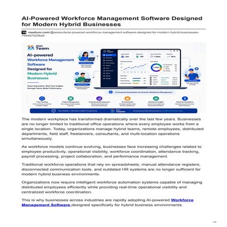 TimeBridge: Comprehensive Cloud-Based Workforce Management Software | DOCX