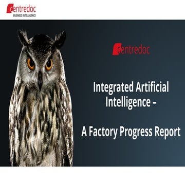 AI-SDV 2021 - Harald Jenny - Integrated Artificiel Intelligence – A Factory P...