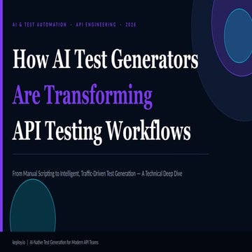 Generative AI in API Testing: Smarter Validation for Modern ...