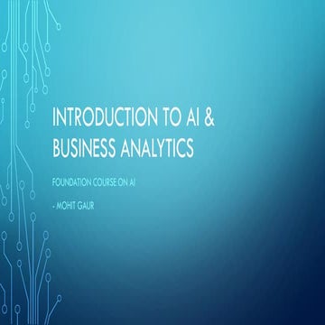 AI (artificial intelligence) - Module 1 : What is AI? | PDF