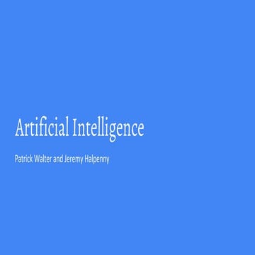 Artificial Intelligence