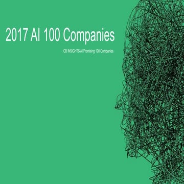 Artificial Intelligence (AI) 100 Startups 2017