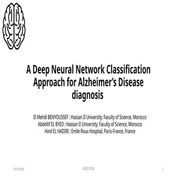 AI2SD Scientific Conference 2019- El Mehdi BENYOUSSEF