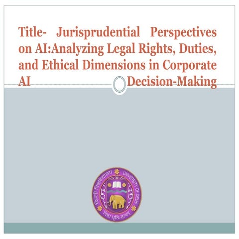 ARTIFICIAL INTELLIGENCE IN CORPORATE GOVERNANCE